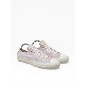 Converse Womens Chuck Taylor All Star Low Ox Top Pink Textile Sneakers Size 8